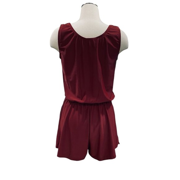 Honeymark Rust Romper NWT M Beach Travel Lounge Activewear Resortwear Summer - Picture 11 of 12